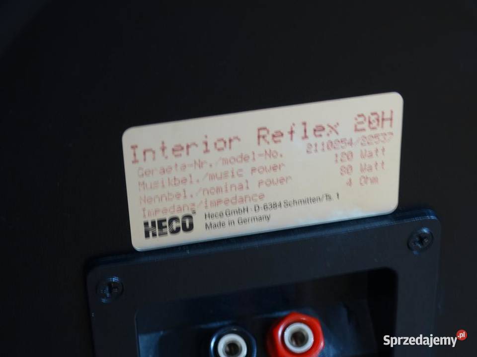 Kolumny Heco Reflex Interior 20H sprawne WYSYŁKA podkarpackie Jasło