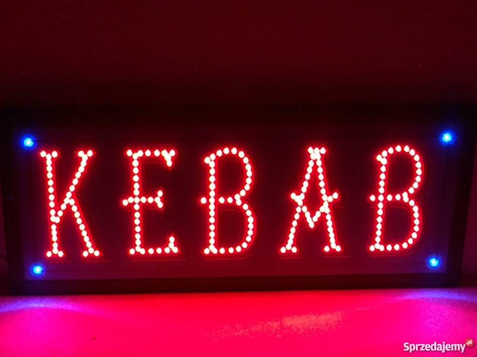 Reklama LED KEBAB 71x31 zewnętrzna 230V Pomiechówek