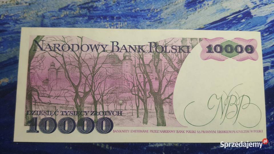 Rarytas 10000 złotych 1987 A UNCUNC mazowieckie Warszawa