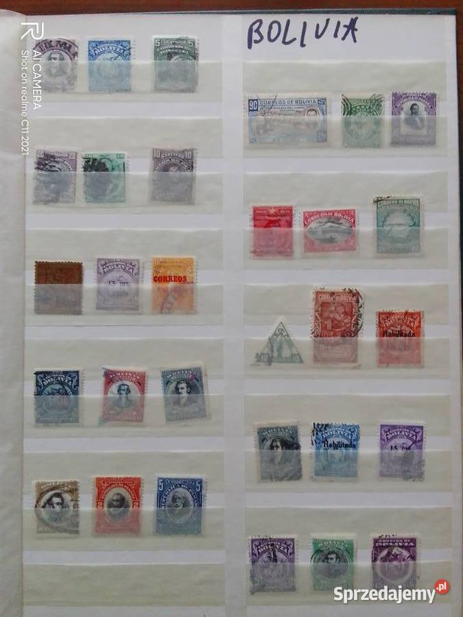 Znaczki Argentyna Bolivia i inne