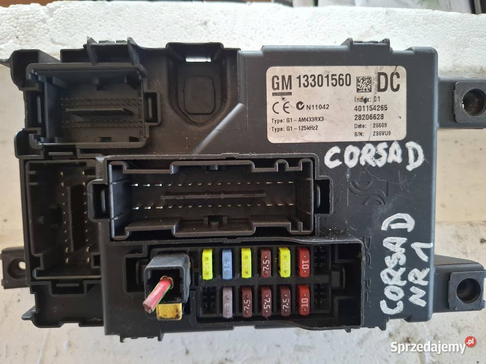 OPEL CORSA D skrzynka bezpieczników 13301560dc świętokrzyskie Kielce sprzedam