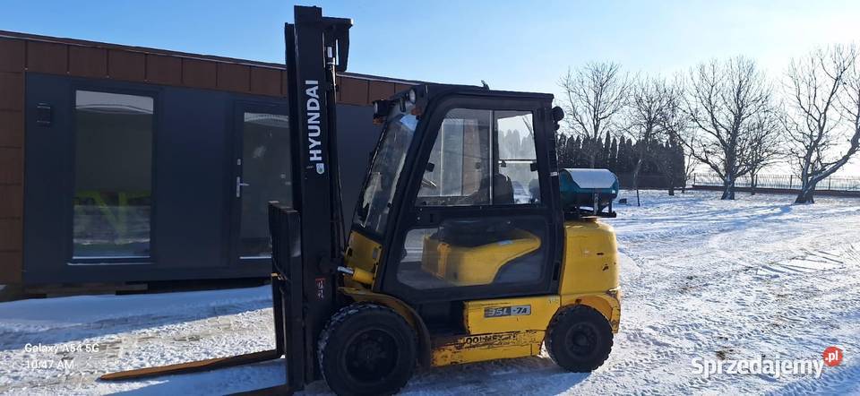 Wózek widłowy Hyundai G35L stan kabina 2017r UDT kabina Irządze