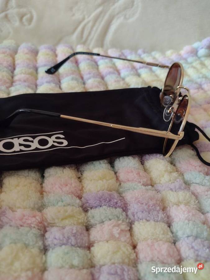 ASOS Złoto brązowe okulary przeciwsłoneczne z Dla kobiet Kraków