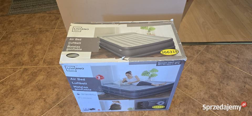materac dmuchany pompką elektryczną LIVARNO home Pozostałe Bydgoszcz