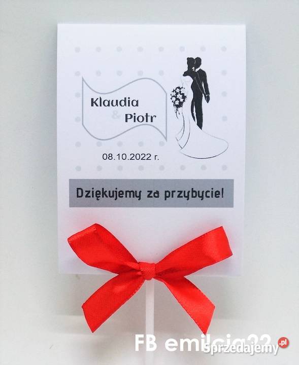 Lizaki podziękowanie gości Ślub Wedding Wesele Pozostałe Zielona Góra