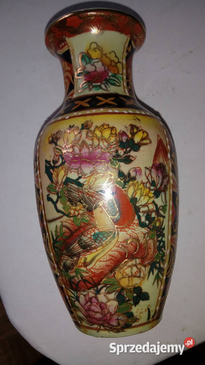 Wazonik chiński wysokość 15 wielokolorowy Warszawa sprzedam