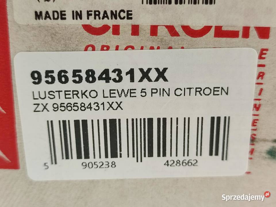 LUSTERKO LEWE 5PIN CITROEN ZX 19911998