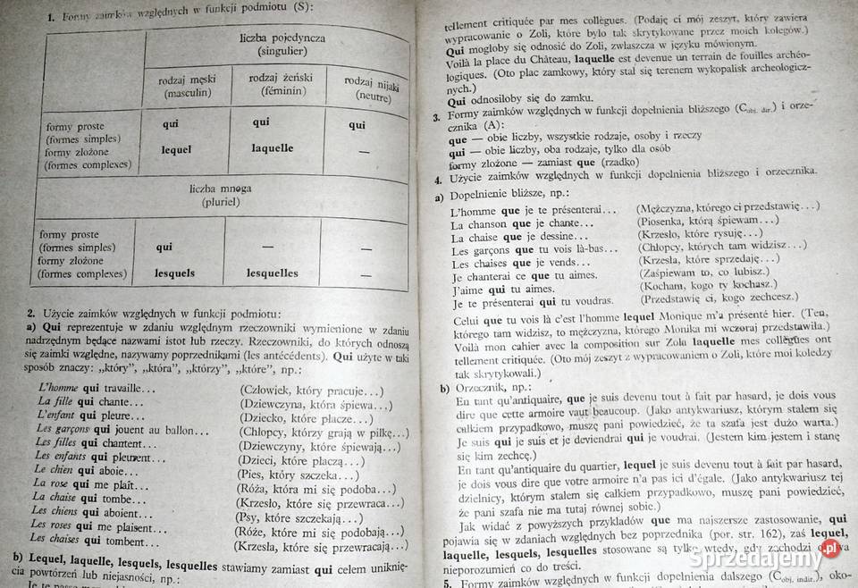 Gramatyka języka francuskiego Maria Łozińska Chełm