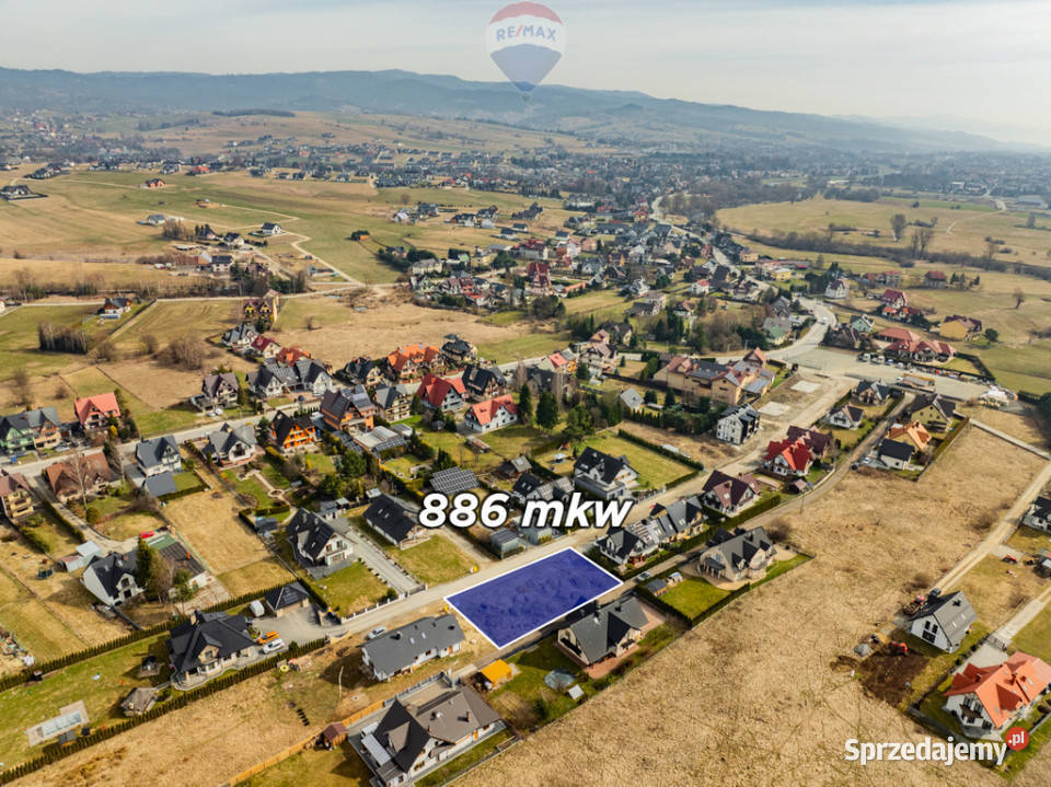 Działka z pozwoleniem na budowę Nowy Targ Grel 20m małopolskie sprzedam