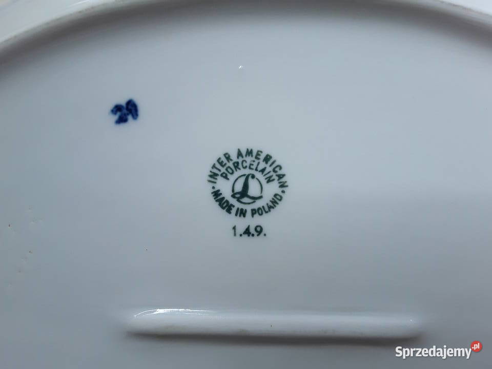 Półmisek porcelanowy z logo żeglarskim mazowieckie Warszawa sprzedam
