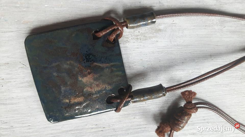 Naszyjnik ceramiczny ręcznie wykonany