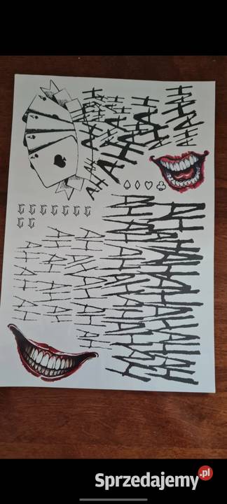 Tatuaże 9 sztuk joker harlequin harleen quinzel