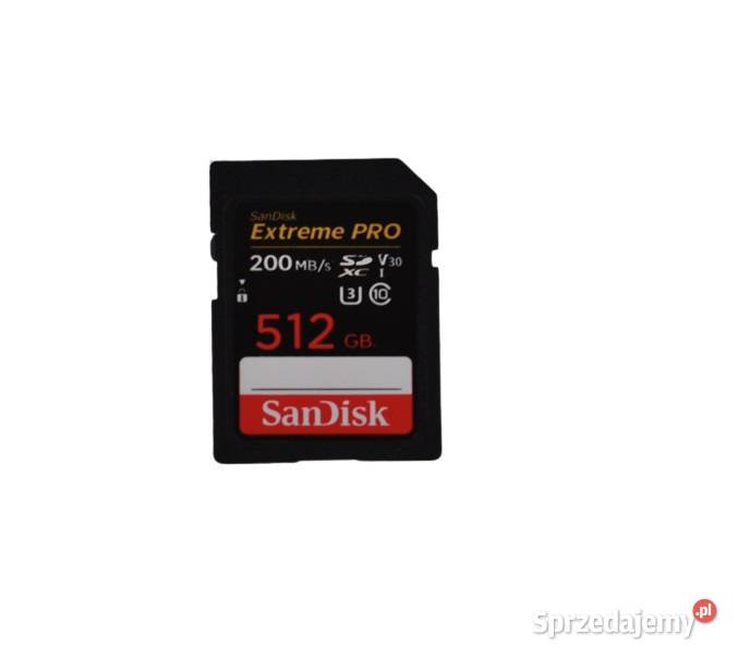 SanDisk Extreme PRO SDXC 512GB 200MBs U3 V30 Będzin sprzedam