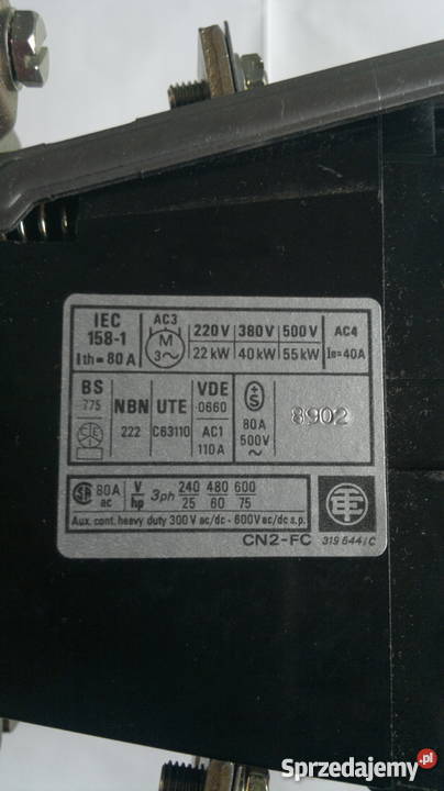 Stycznik CN2FC 133 Telemecanique 80A śląskie Dąbrowa Górnicza