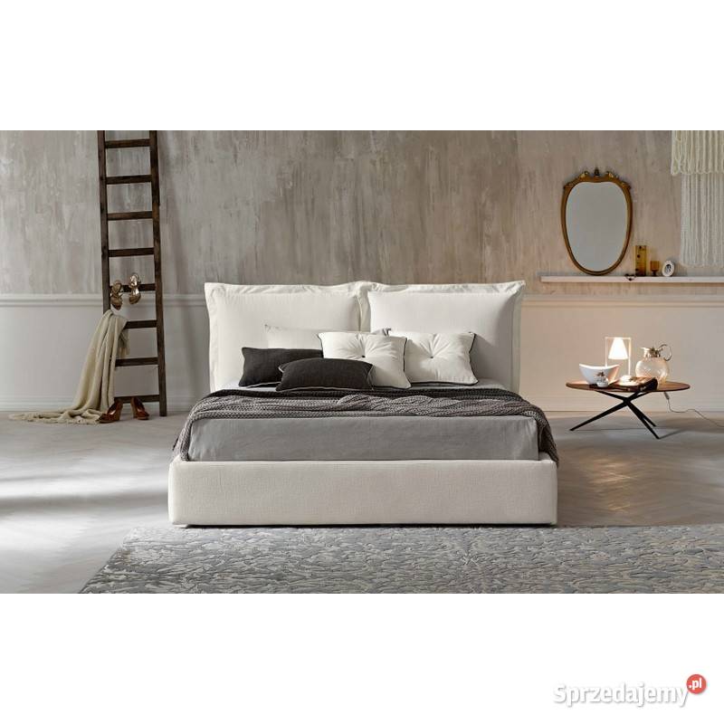 Łóżko SCANDI 3 poduszki z falbanką + materac i stelaż !! HIT