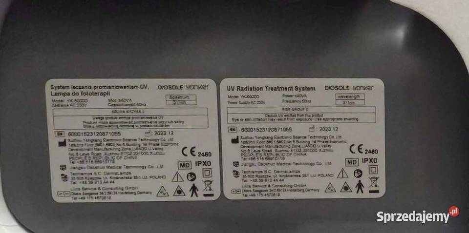 Medyczna Lampa UV Tychy sprzedam