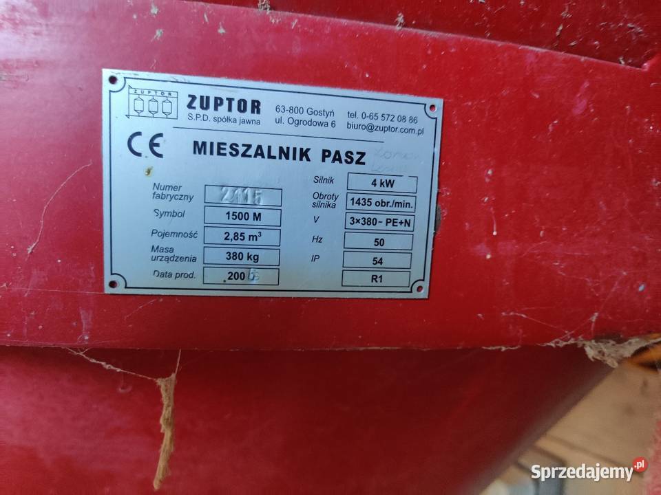 Mieszalnik ZUPTOR 12t Siemień