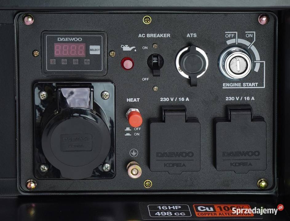 DAEWOO DDAE 9000XE DIESEL AGREGAT GENERATOR Agregaty prądotwórcze wielkopolskie Opalenica sprzedam