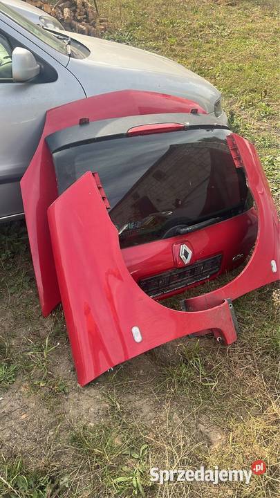 Renault Clio II przód czerwony w kolor Chodzież