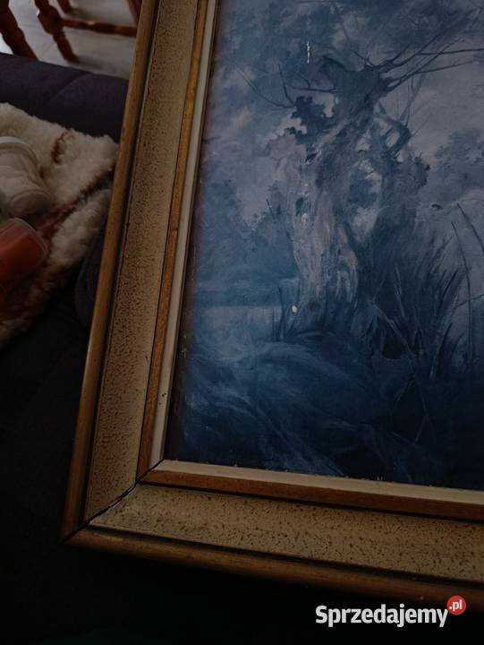 obraz wierzby moczarami Witold Pruszkowski Obrazki i obrazy Poznań