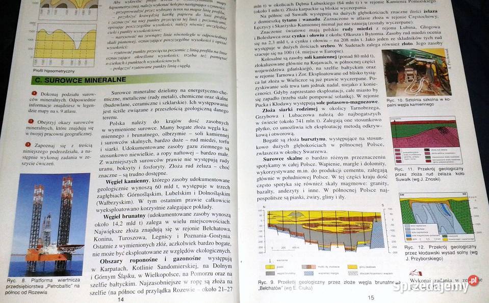 Geografia PolskiPodręcznik klasa 8 Jan Mordawski Rok wydania 1998 Chełm