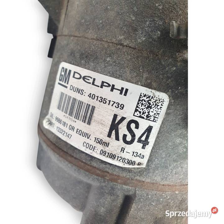 KOMPRESOR KLIMATYZACJI Opel Astra J Cruze 16 14 Chełm sprzedam
