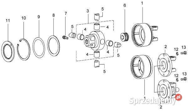 Zestaw sprężyn talerzowych K6414 180 daNm Do maszyn uprawowych