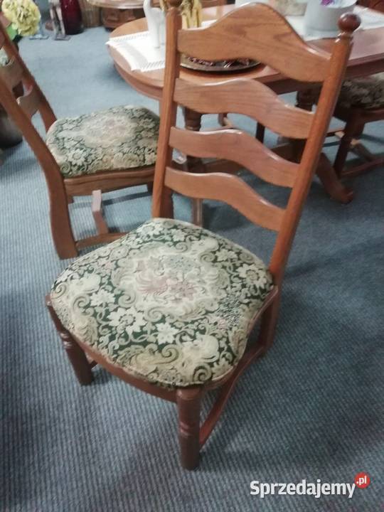 Krzesła dębowe kpl 6 Okazja Stoły, krzesła, biurka Tarnobrzeg
