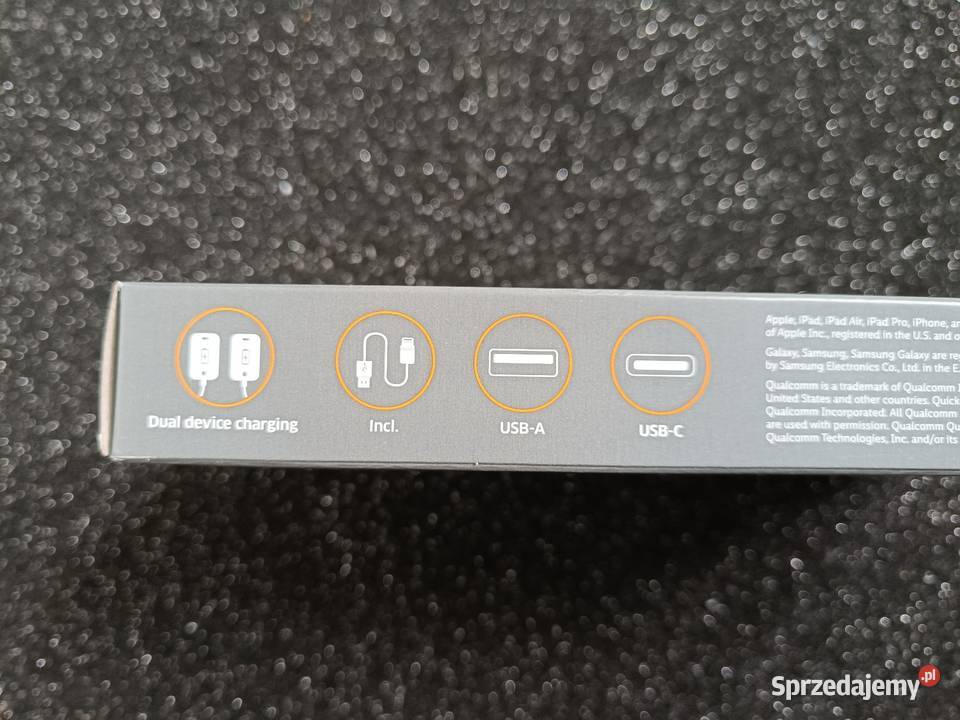 Powerbank 10000mAh szybkie ładowanie nowy biały Pozostałe