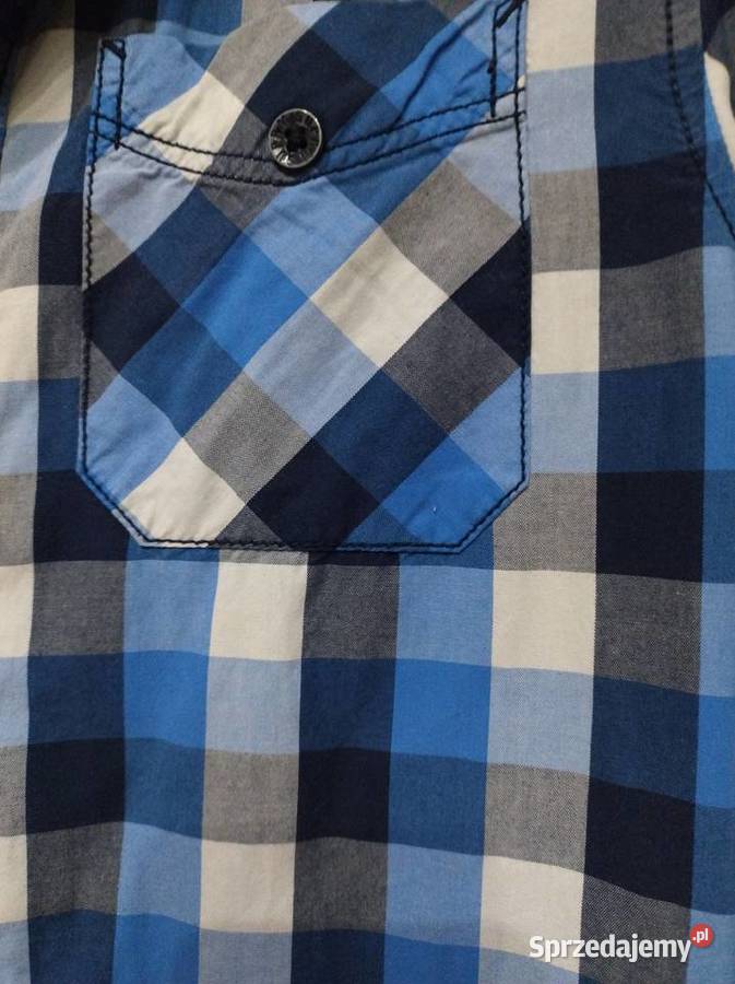 Bluzka w kratkę w kolorze niebieskim Firmy H M H&M Lublin