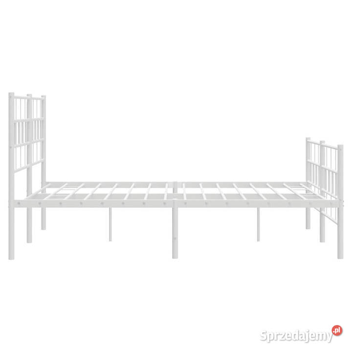 Łóżko Metalowe Białe Rama Łóżka Ze Stelażem sprzedam