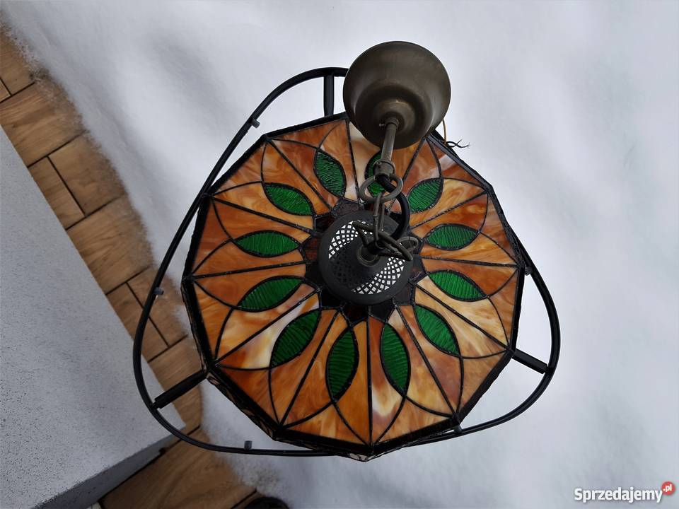 Stara lampa witrażowa ala tiffany Myszków
