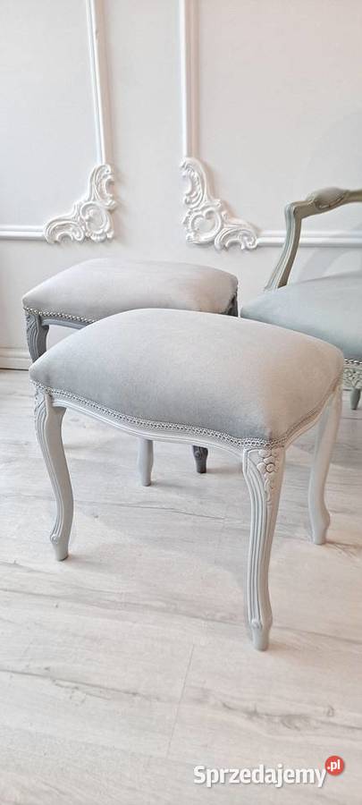 Stylowa pufa podnóżek fotel Ludwik Ludwikowska Szczecin sprzedam