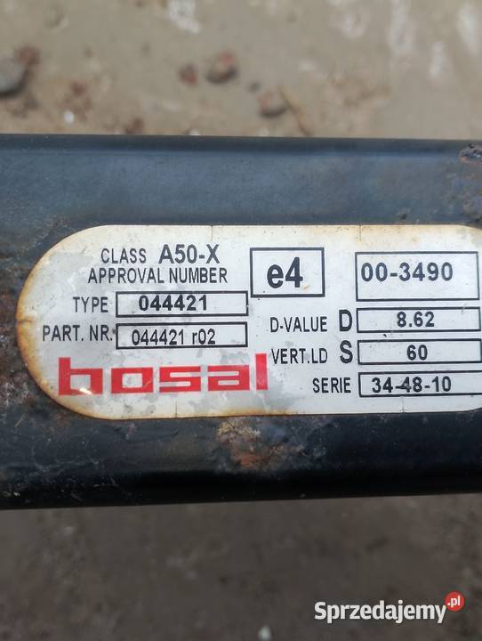 Kula haka holowniczego BOSAL HAK do przyczepka Trębowiec Duży