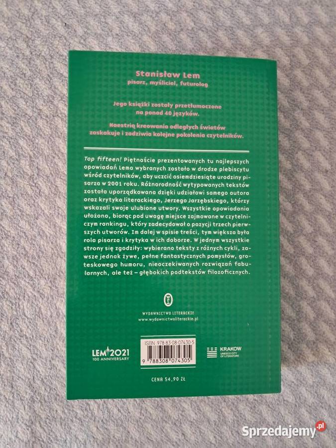 Książka Fantastyczny Lem Antologia opowiadań Proza i poezja Kraków