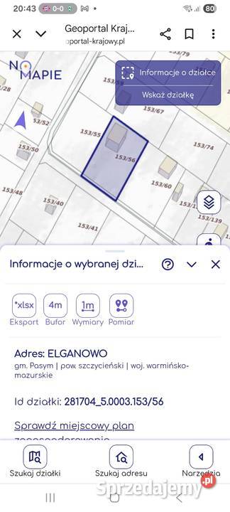 Sprzedam działkę jeziorem sprzedam