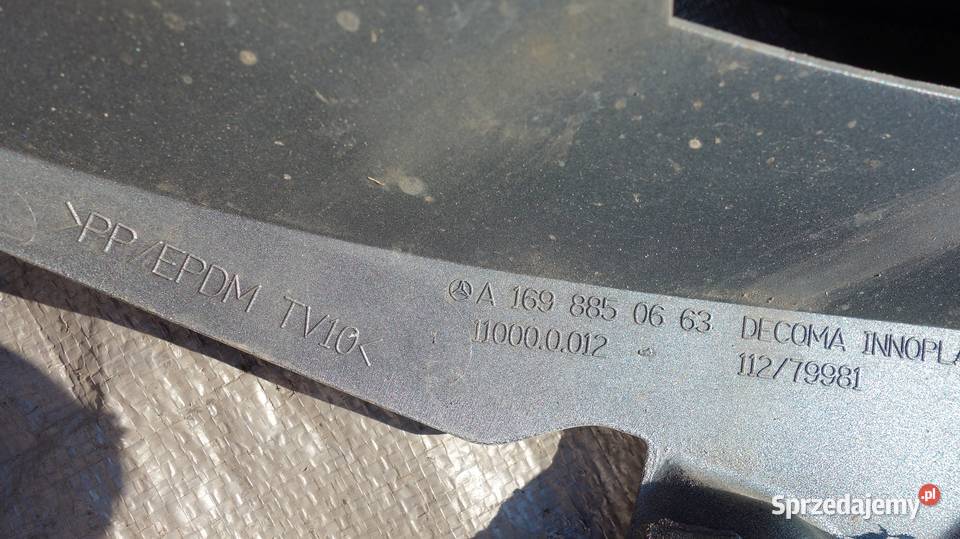 mercedes w169 ślizg zderzaka prawy lewy przód Ruda Śląska