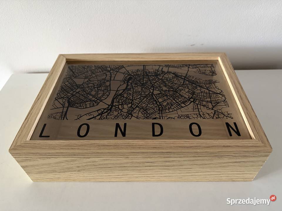 Drewniane pudełko do przechowywania London Pozostałe Poznań