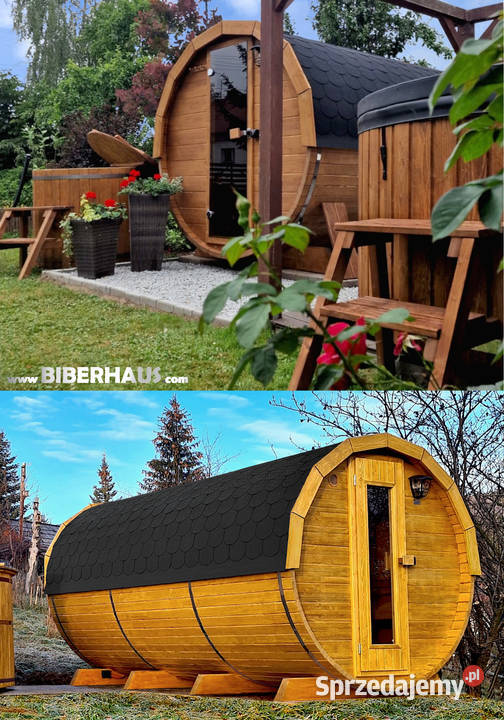 SAUNA Ogrodowa 400 OKNO 100 Beczka 500L sprzedam