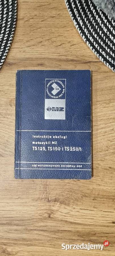 Instrukcja obslugi motocykla mz ts 125 ts 150 mazowieckie Siedlce sprzedam