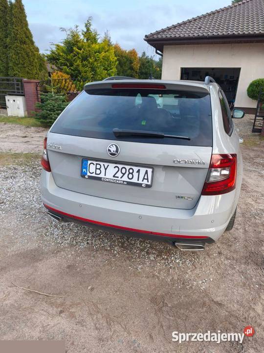 Skoda Octavia 20 TDI RS DSG 184 2019r Octavia Zielonka