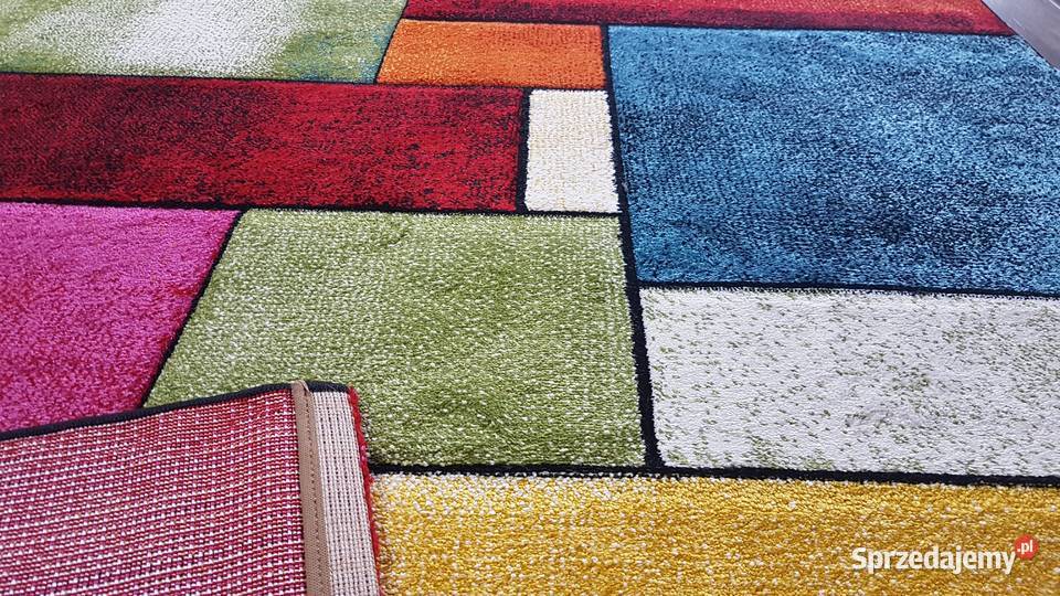 OUTLET Dywan KOLOROWY 160 x 230 WYCINANY żółty wielokolorowy Przeciszów