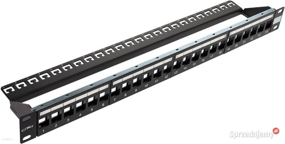 Patch panel pusty BKT RACK 19 1U na 24 moduły Nadolice Małe