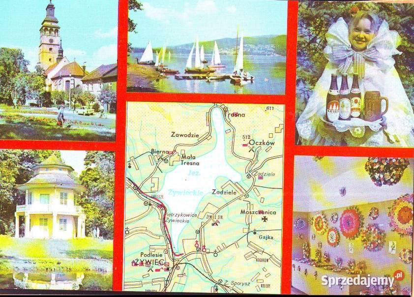 Kart Pocz Żywiec widoki 1986 Gliwice