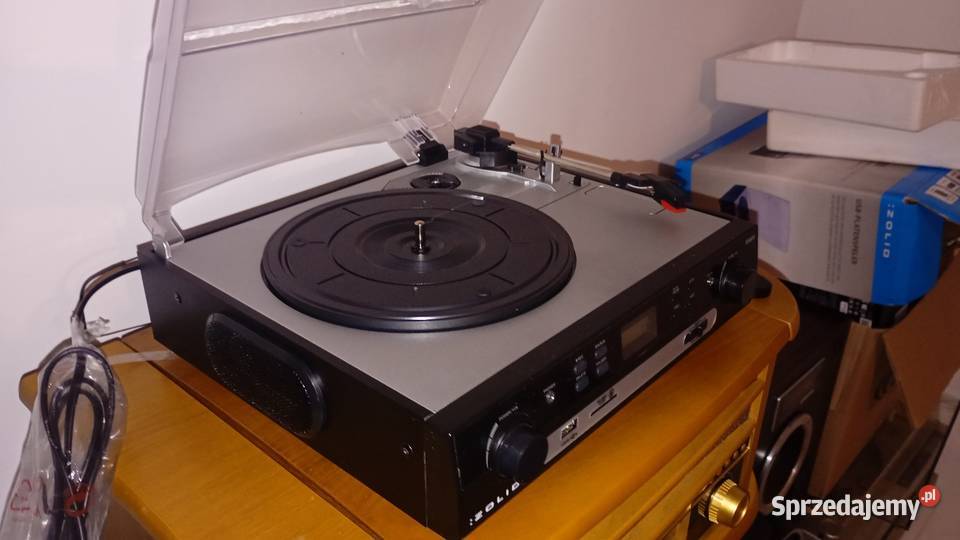 Gramofon z głośnikami Grodków sprzedam