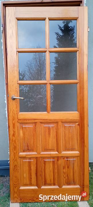 Drzwi wewnętrzne 70 80 z ościeżnicami Łazy