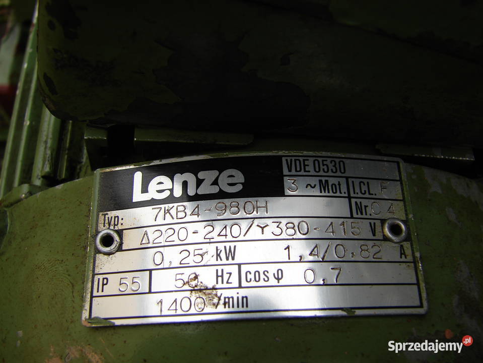 Przekładnia 132obrmin LENZE 12621101 silnikVDE Starogard Gdański