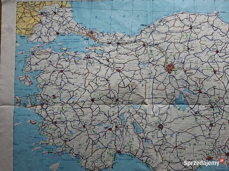 Turcja Nevsehir il Haritasi touristic map małopolskie Kraków sprzedam