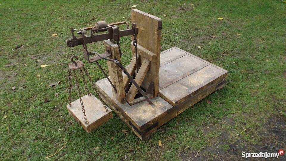 Stara Duża drewniana waga Ładna warmińsko-mazurskie Grodziczno