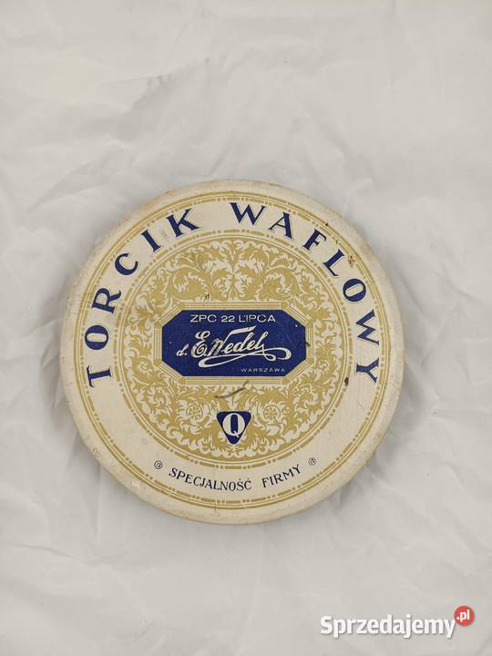 Pudełko Torciku Waflowym Wedel 1974 r łódzkie Łódź